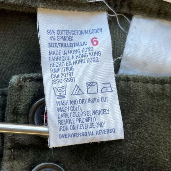 Tommy Hilfiger Green Velvet Wide Leg Crop Pant - Women’s 6 - Picture 7 of 9